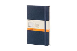 Cuaderno Moleskine Clasico Tapa Dura 13X21 240H 70Gr. Horizontal Con Goma Azul