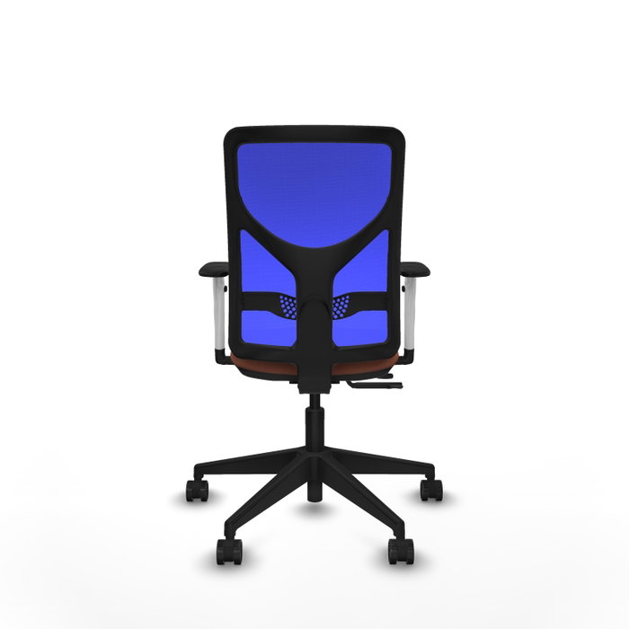 PIQUERAS Y CRESPO Silla de oficina Motilla con mecanismo Sincro/Traslack, Tela Marrón y Malla Azul PIQUERAS Y CRESPO Silla de oficina Motilla con mecanismo Sincro/Traslack, Tela Marrón y Malla Azul