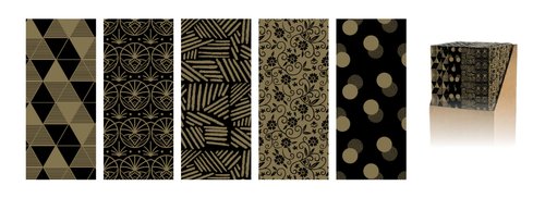 WONDER WRAPPER Papel de Regalo Rollo Black & Gold (Caja de 50) WONDER WRAPPER Papel de Regalo Rollo Black & Gold (Caja de 50)