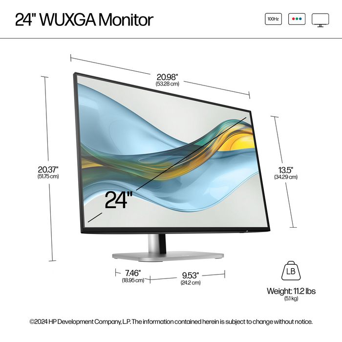 HP Series 5 Pro 524pn Monitor de 24 pulgadas WUXGA Negro HP Series 5 Pro 524pn Monitor de 24 pulgadas WUXGA Negro