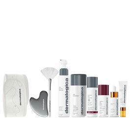The Expertise Kit Set Dermalogica: Daily Microfoliant, Exfoliating, Exfoliating Powder, 74 g + Biolumin-C, Illuminating, Eye Serum, 15 ml + Biolumin-C, Vitamin C, Brightening, Serum, For Face, 30 ml + Dynamic Skin, Retinol, Anti-Wrinkle, Serum, For Face, 