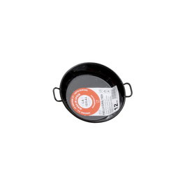Garcima Paellera Esmaltada La Ideal - Paella Valenciana Diámetro 12 cm con Tapa (10 Unidades) Apta para Gas, Fuego y Horno