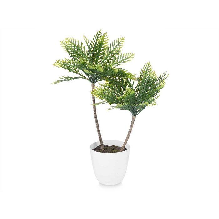 Planta Decorativa Ibergarden Plástico Palmera 36 x 55,5 x 24 cm 15 x 60 x 15 cm (6 Unidades)