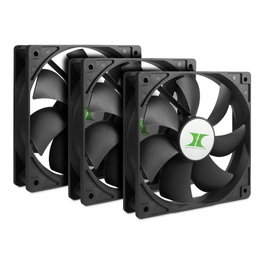 Inter-Tech IPC Fan Set 120mm negro
