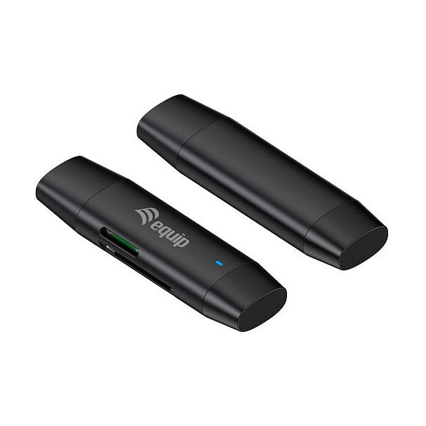 Equip 245462 Lector de Tarjeta USB 3.2 Gen 1 Type-A / Type-C Negro