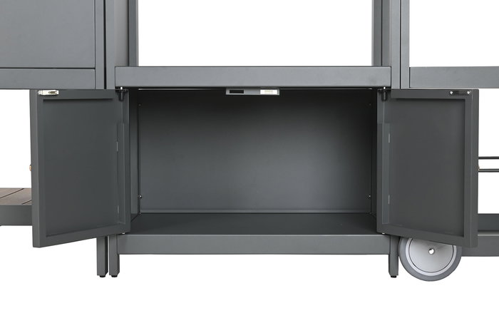 DKD Home Decor Set de 3 Isla Cocina Terraza Y Jardin Gris Natural 236 x 50 x 91 cm DKD Home Decor Set de 3 Isla Cocina Terraza Y Jardin Gris Natural 236 x 50 x 91 cm