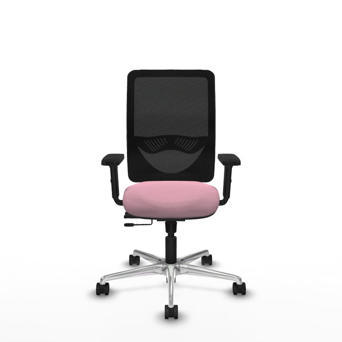 PIQUERAS Y CRESPO Silla de oficina Zulema Rosa con mecanismo Sincro/Traslack