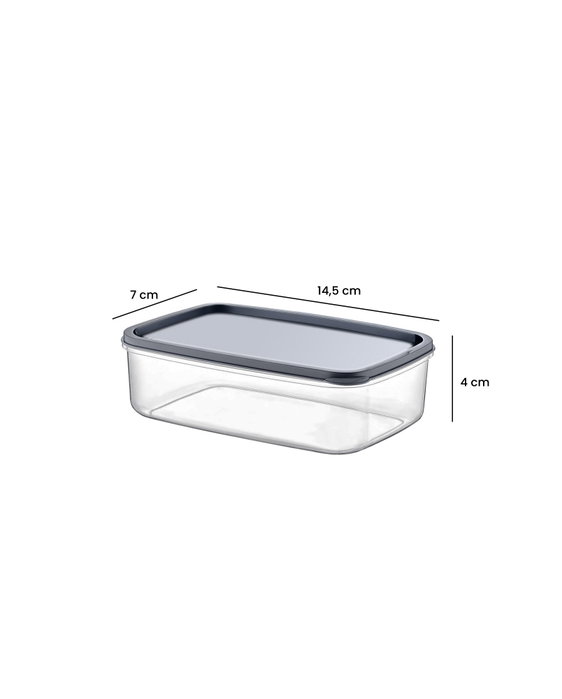 Hermia Set de Cajas de Almacenaje EMBSEF05-3581321, Sin BPA, Set de 5 Piezas Transparentes Hermia Set de Cajas de Almacenaje EMBSEF05-3581321, Sin BPA, Set de 5 Piezas Transparentes