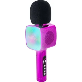 Bigben Party Micrófono Bluetooth todo en uno con efectos de luz y sonido - Rosa