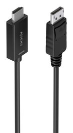 AISENS - CABLE CONVERSOR DISPLAYPORT A HDMI 4K@60HZ, DP/M-HDMI/M, NEGRO, 1.0M