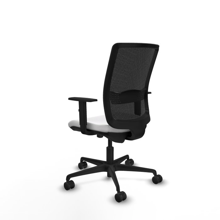 PIQUERAS Y CRESPO Silla de oficina Haches con mecanismo Sincro/Traslack, Blanco y Negro PIQUERAS Y CRESPO Silla de oficina Haches con mecanismo Sincro/Traslack, Blanco y Negro
