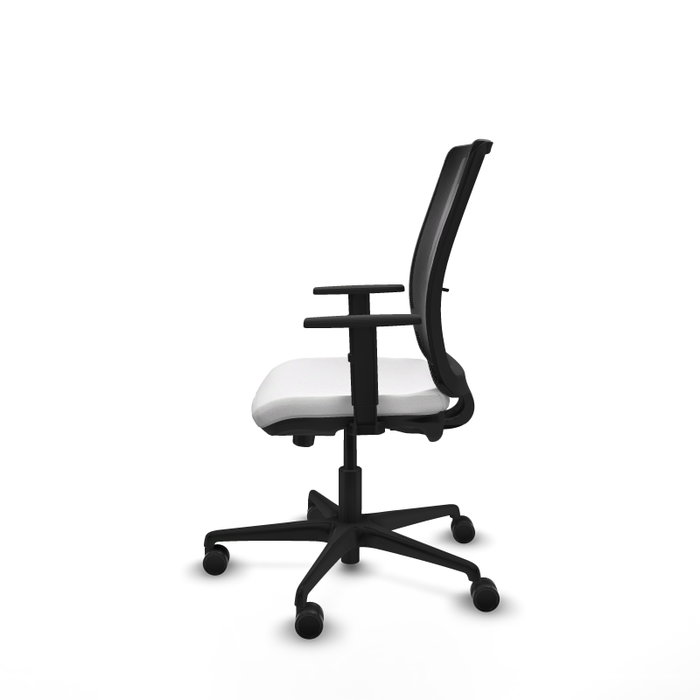 PIQUERAS Y CRESPO Silla de oficina Haches con mecanismo Sincro/Traslack, Blanco y Negro PIQUERAS Y CRESPO Silla de oficina Haches con mecanismo Sincro/Traslack, Blanco y Negro