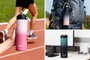 Inde Botella Sport Agua Aluminio Bicolor 800 ml 22.7x7 cm (12 Unidades)