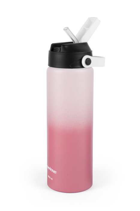 Inde Botella Sport Agua Aluminio Bicolor 800 ml 22.7x7 cm (12 Unidades)