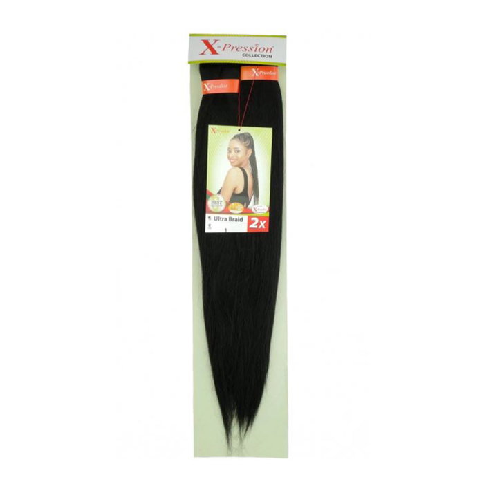 X-Pression Kanekalon Pré-Peigné 1 (2X) de 120 cm con fibra preestirada