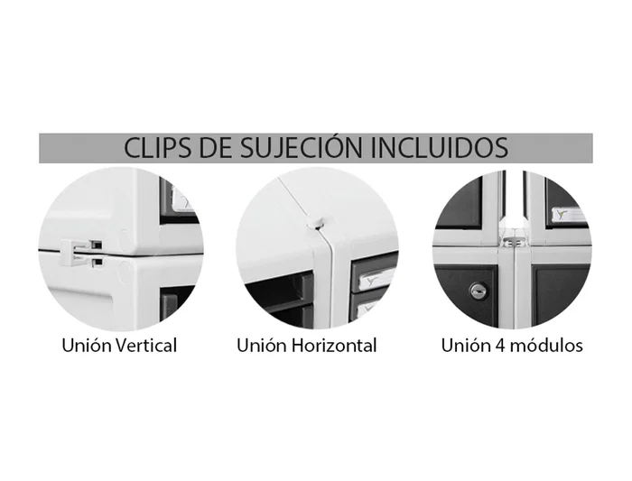 Archivo 2000 Fichero Cajones Sobremesa Archisystem Gris 5 Cajones 356x316x303 mm Fabricado en España Poliestireno Reciclado