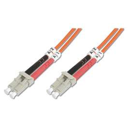 Digitus Cable de fibra óptica LC/LC OM2 Multimodo 1 m Naranja