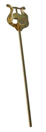 Atril Samba Dorado Largo Recto de 20 cm