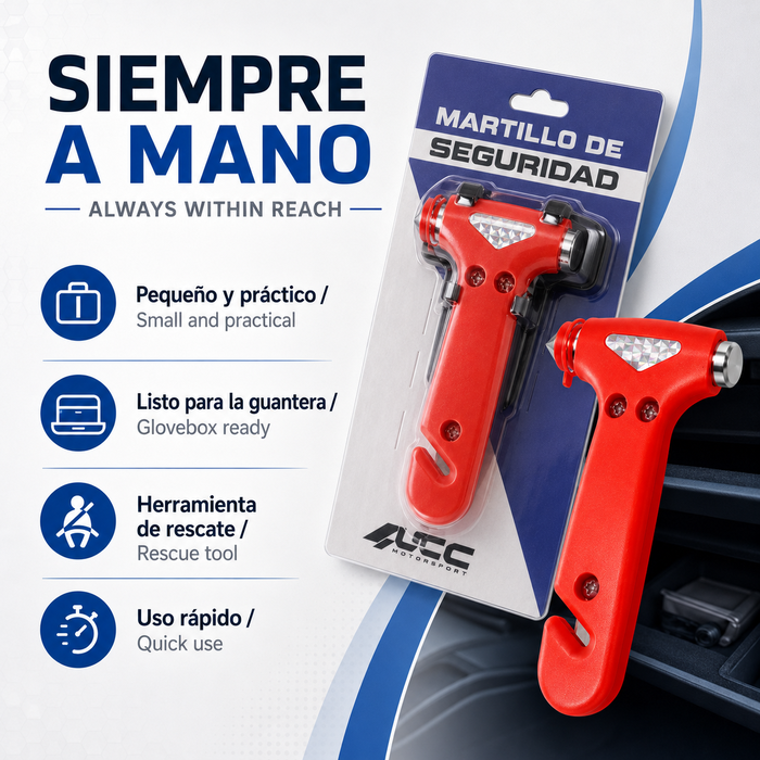 Occ Motorsport Martillo de seguridad con corta cinturón