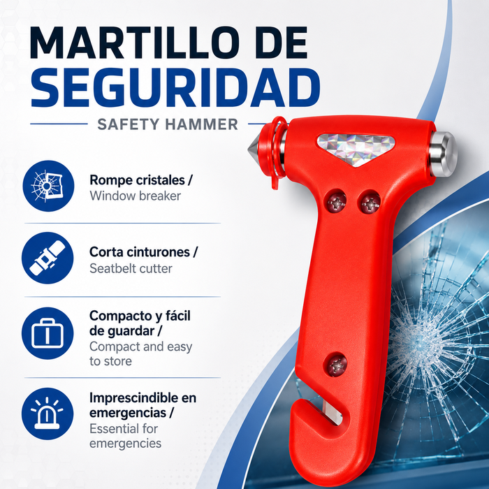 Occ Motorsport Martillo de seguridad con corta cinturón