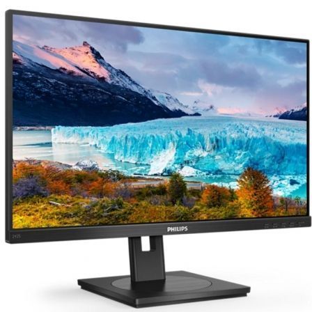 Philips Monitor 242S1AE/00 23.8" Full HD IPS, Regulable en Altura, Negro