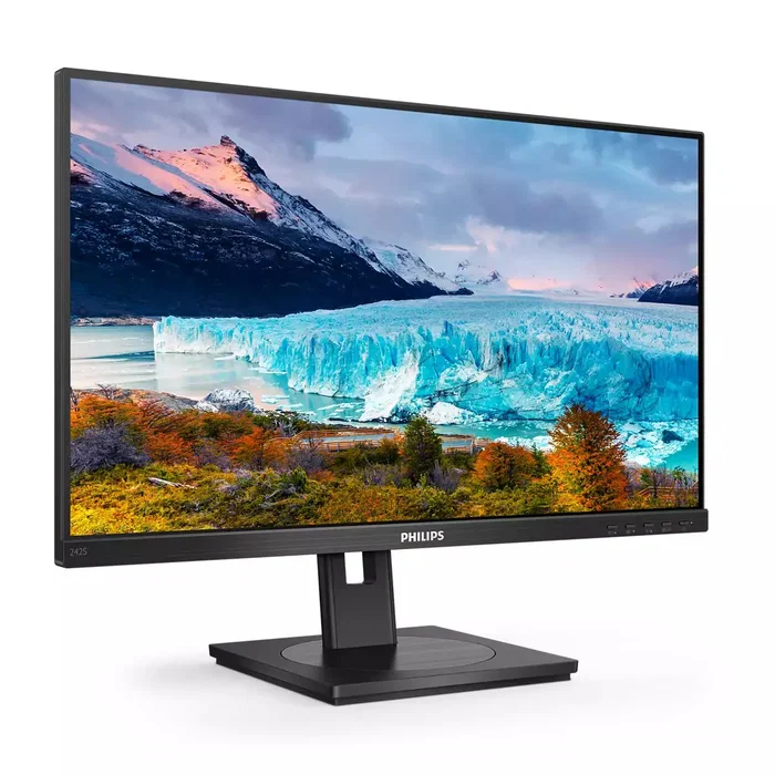 Philips S Line 242S1AE/00 Monitor 60.5 cm (23.8") IPS Full HD 1920x1080, 75Hz, Adaptative Sync, SmartErgoBase, Flicker-Free, LowBlue, Eye Comfort Certified, Negro