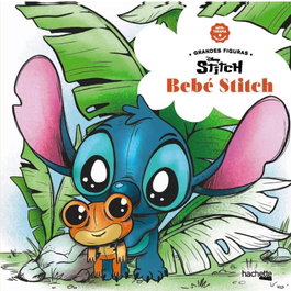 HACHETTE HEROES, Arteterapia, dibujos antiestrés. Grandes figuras: Bebé Stitch - AA.VV.
