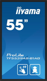 Iiyama TF5539AS-B1AG Monitor Táctil 55" 4K Android 11 Uso 24/7 IP54 HDMI DP RJ45 RAM 4GB ROM 32GB