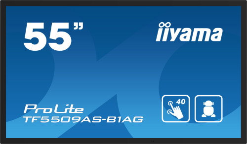 Iiyama TF5539AS-B1AG Monitor Táctil 55" 4K Android 11 Uso 24/7 IP54 HDMI DP RJ45 RAM 4GB ROM 32GB