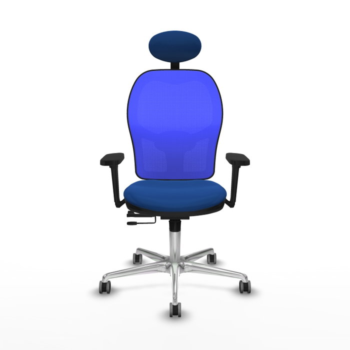 PIQUERAS Y CRESPO Silla de oficina Jorquera Azul con mecanismo Sincro/Traslack