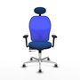 PIQUERAS Y CRESPO Silla de oficina Jorquera Azul con mecanismo Sincro/Traslack