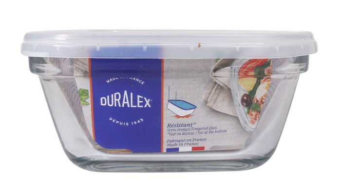 Duralex Fiambrera Rectangular 1.1L 20 cm x 14.6 cm x 6.5 cm con Tapa Transparente (6 Unidades) Duralex Fiambrera Rectangular 1.1L 20 cm x 14.6 cm x 6.5 cm con Tapa Transparente (6 Unidades)