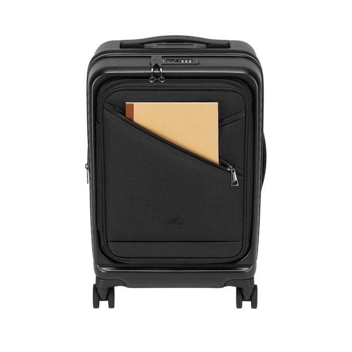 Rivacase 8180 Clark ECO Maleta de Cabina Rígida 20 pulgadas - Negro