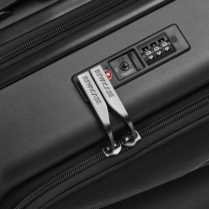 Rivacase 8180 Clark ECO Maleta de Cabina Rígida 20 pulgadas - Negro