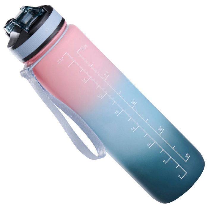 Day Botella Motivacional 900 Ml Con Marcador De Tiempo Ideal Para Hidratacion Diaria