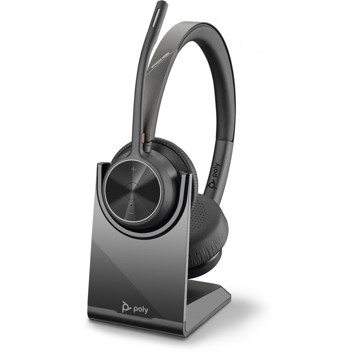 HP Poly Voyager 4300 UC Series 4320 Headset con estación de carga HP Poly Voyager 4300 UC Series 4320 Headset con estación de carga