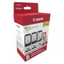 Canon Tinta Original PG-545XL/CL-546XL 8286B015 - 3er Multipack (2 Negro + 1 Color) con Fotopapier, Cartuchos de Alto Rendimiento XL para Impresoras PIXMA