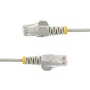 StarTech.com Cable de Red CAT6 U/UTP Delgado Snagless N6PAT250CMGRS - 2.5 m - Gris - Ethernet RJ45 28 AWG LSZH