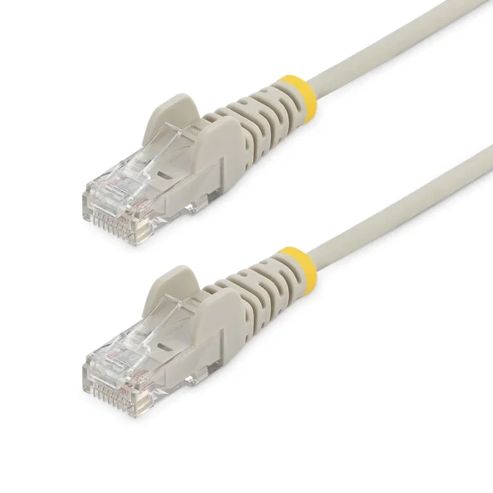 StarTech.com Cable de Red CAT6 U/UTP Delgado Snagless N6PAT250CMGRS - 2.5 m - Gris - Ethernet RJ45 28 AWG LSZH