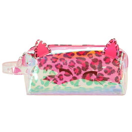 Oh My Pop Estuche Portatodo Laser Feline Rosa
