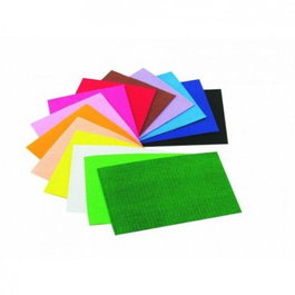 FAIBO Pack 10 Láminas de Goma Eva Efecto Toalla 20x30 Colores Surtidos