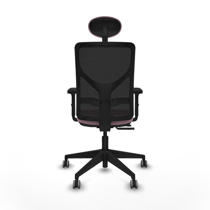 PIQUERAS Y CRESPO Silla de oficina Motilla Rosa y Negro con mecanismo Sincro/Traslack PIQUERAS Y CRESPO Silla de oficina Motilla Rosa y Negro con mecanismo Sincro/Traslack