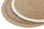 DKD Home Decor Salvamanteles Individuales de Seagrass y Yute, Surtido de 2 Colores
