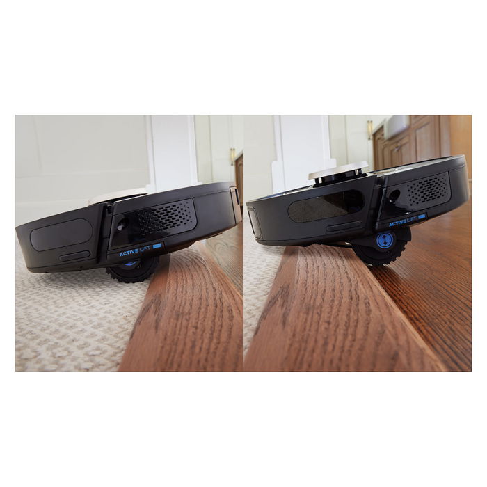 Shark PowerDetect Saugroboter RV2820VEEU, Robot Aspirador con Auto Vaciado, Wi-Fi, LIDAR, para Alfombra y Suelo Duro, Negro/Champagner