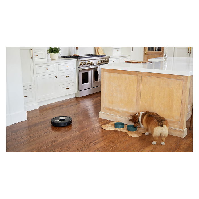 Shark PowerDetect Saugroboter RV2820VEEU, Robot Aspirador con Auto Vaciado, Wi-Fi, LIDAR, para Alfombra y Suelo Duro, Negro/Champagner