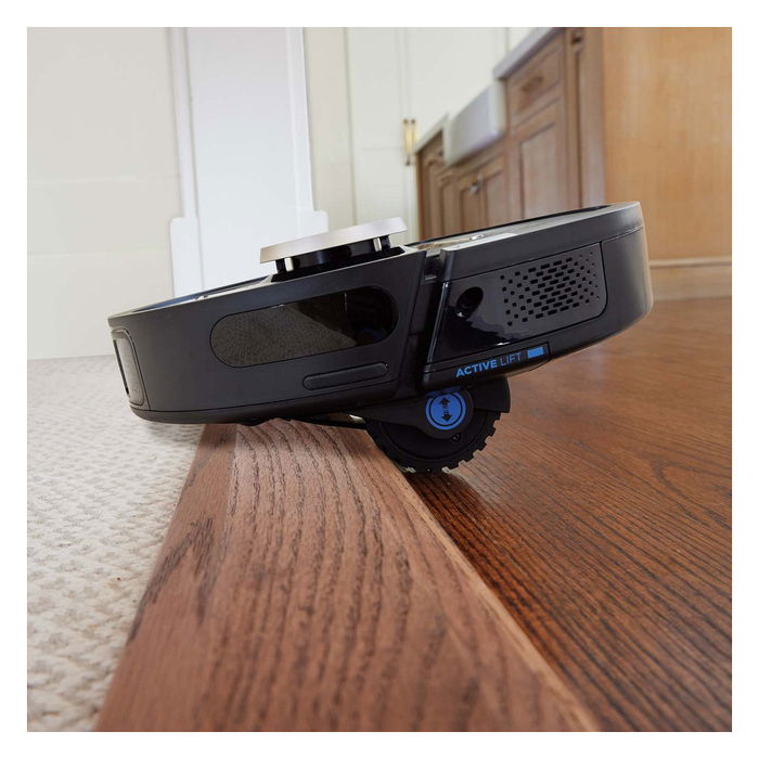 Shark PowerDetect Saugroboter RV2820VEEU, Robot Aspirador con Auto Vaciado, Wi-Fi, LIDAR, para Alfombra y Suelo Duro, Negro/Champagner