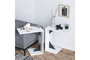 Hanah Home Mesa Auxiliar Zoey Negro Blanco 40x54x30 cm Tablero Partículas Melamina 18mm
