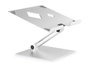 Durable 505023 Soporte Elevador Portátil Universal, Ajuste Ergonómico Altura Ángulo, Aluminio, Plata