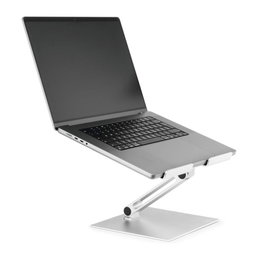 Durable 505023 Soporte Elevador Portátil Universal, Ajuste Ergonómico Altura Ángulo, Aluminio, Plata