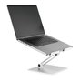 Durable 505023 Soporte Elevador Portátil Universal, Ajuste Ergonómico Altura Ángulo, Aluminio, Plata